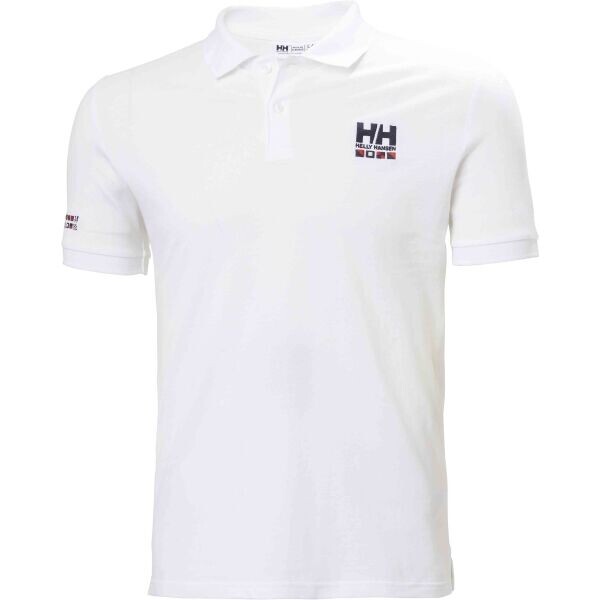 Helly Hansen MESSINA GRAPHIC FITTED POLO Pánské polo triko, bílá, velikost