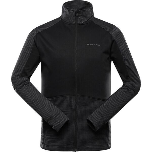 ALPINE PRO ONED Pánská mikina, černá, velikost