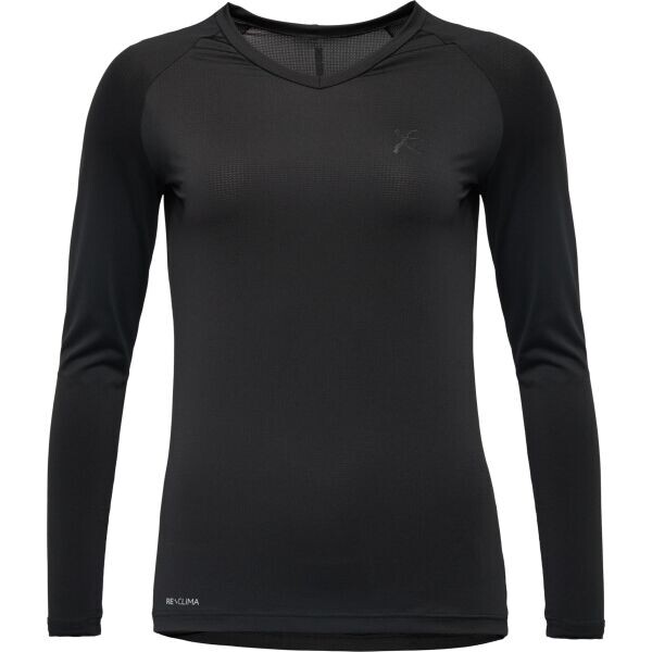 Klimatex OHANA RE:CLIMA Dámské funkční triko s dlouhým rukávem, černá, velikost