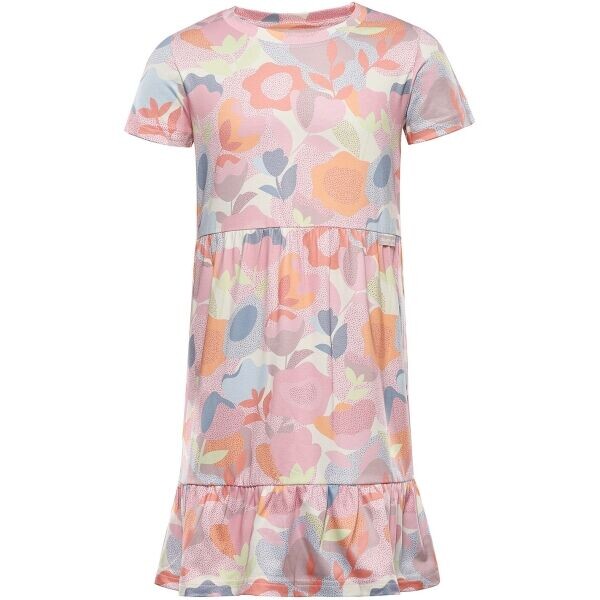 ALPINE PRO IREGO Dívčí šaty, růžová, velikost 140-146