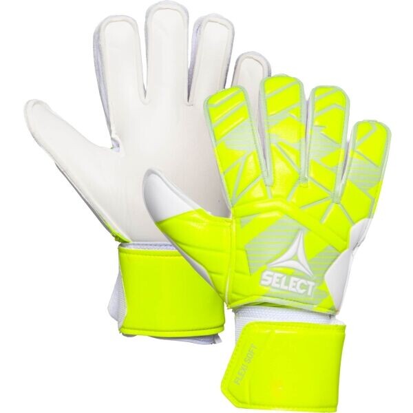Select GK GLOVES 44 FLEXI SOFT V24 Dětské brankářské rukavice, žlutá, velikost