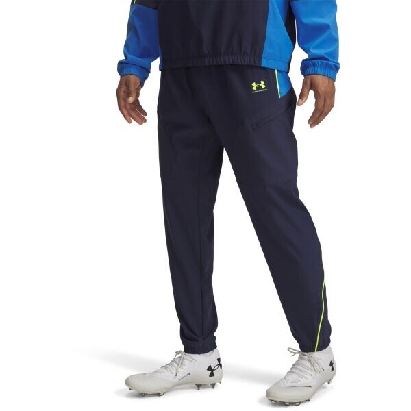 Under Armour CHALLENGER WARM-UP PNT Pánské fotbalové tepláky, tmavě modrá, velikost M