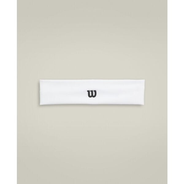 Wilson U LOGO WIDE HEADBAND Sportovní čelenka, bílá, velikost UNI