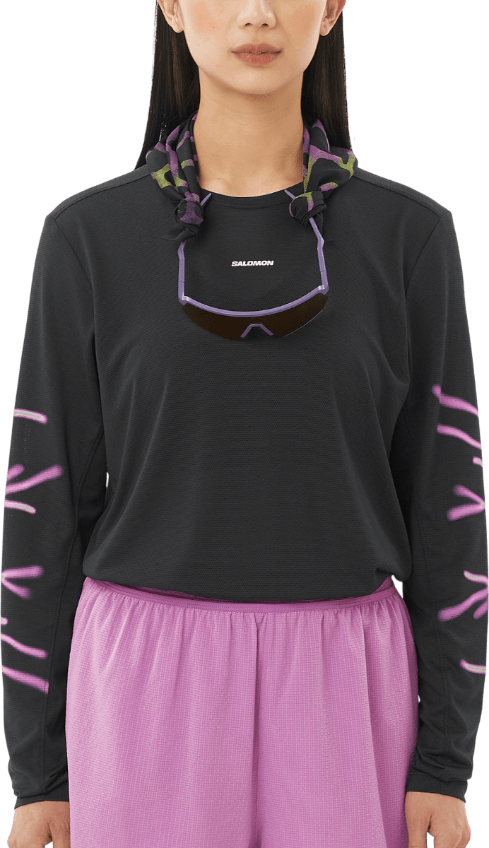 Triko s dlouhým rukávem Salomon SHAKEout CORE LS TEE GFX W