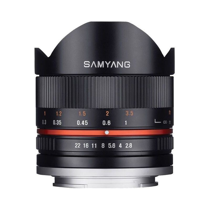 SAMYANG 8 mm f/2,8 UMC Fish-eye II pro Canon EF-M - ROZBALENO