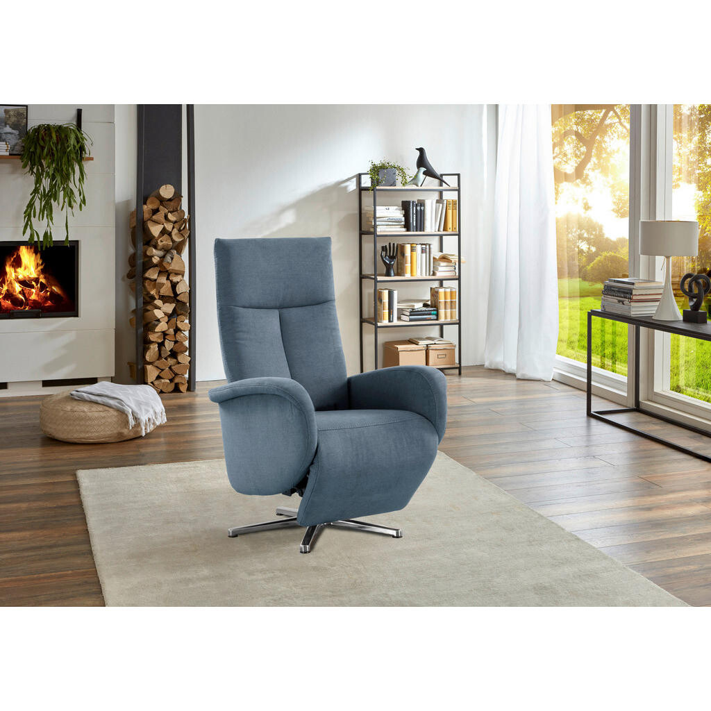 Sit & More RELAXAČNÍ KŘESLO, textil, světle modrá