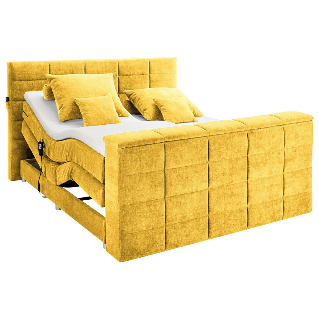 Carryhome POSTEL BOXSPRING, 180/200 cm, žlutá
