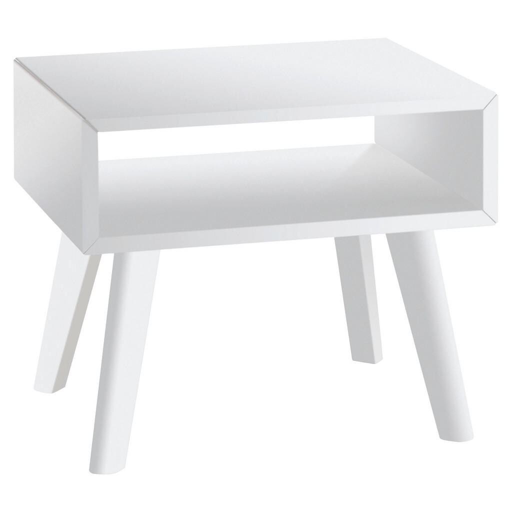 Hasena NOČNÍ STOLEK, buk, bílá, 50/42/41 cm