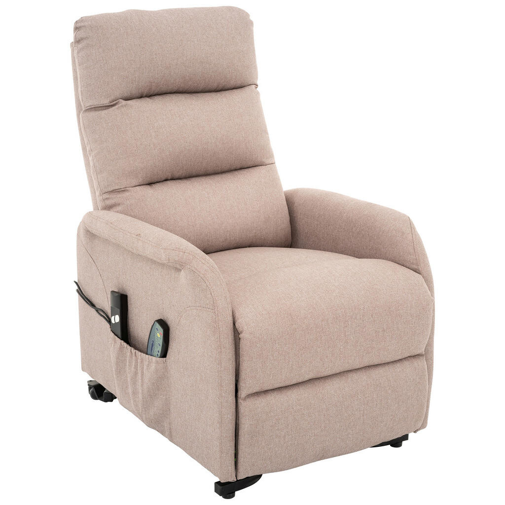 Livetastic MASÁŽNÍ KŘESLO, kov, textil, pískové barvy