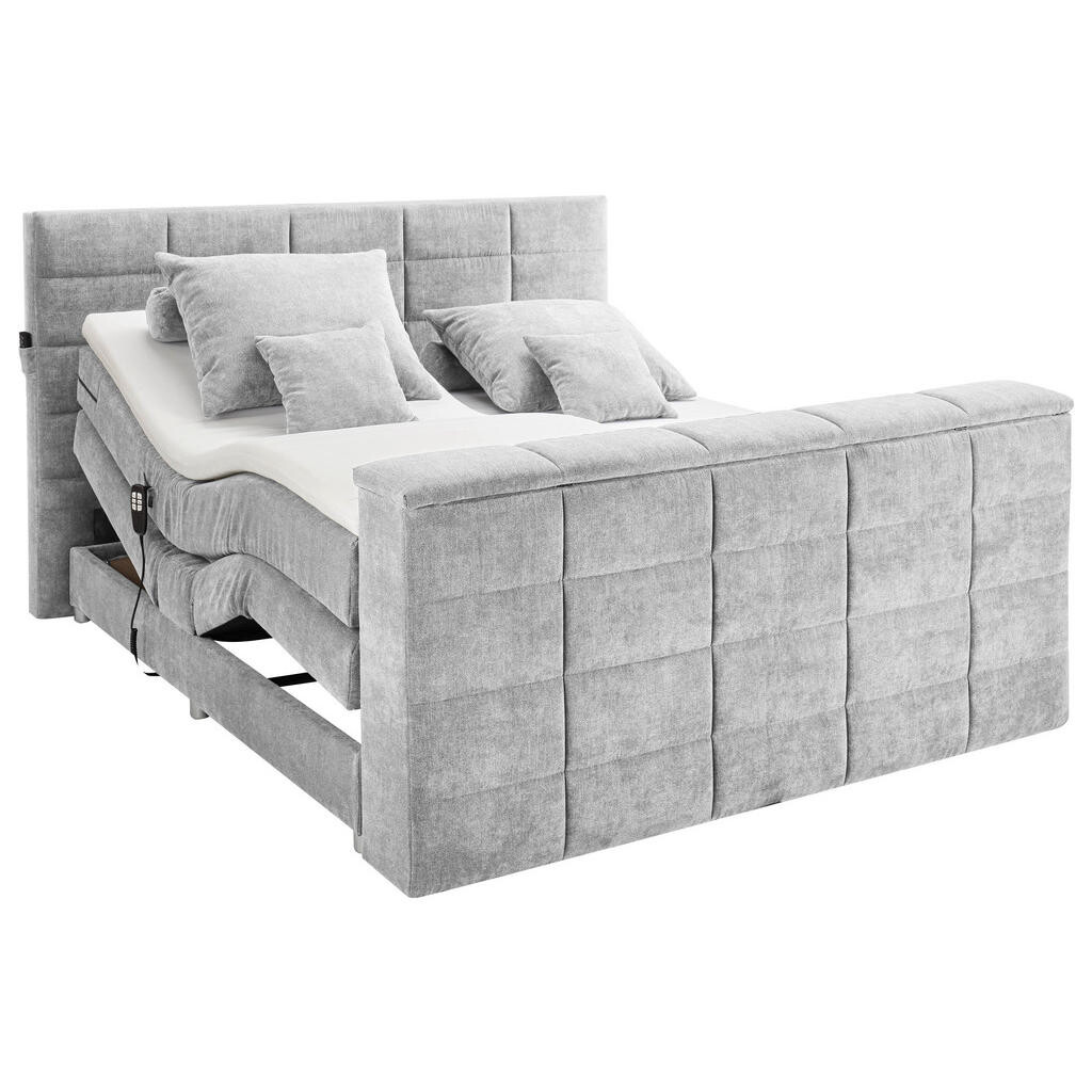 Carryhome POSTEL BOXSPRING, 180/200 cm, barvy stříbra