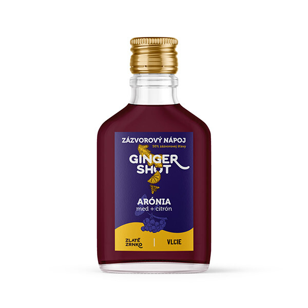 Ginger shot – Aronie, med + citron 200 ml