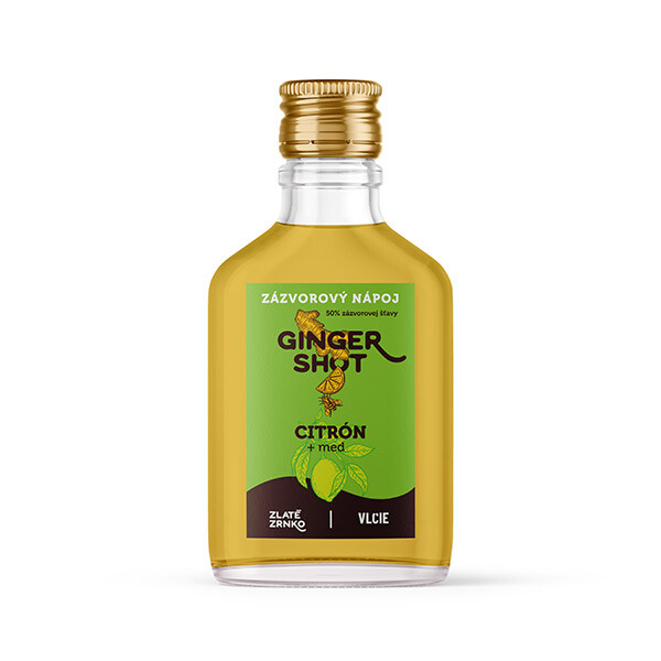 Ginger shot – Citron + med 200 ml