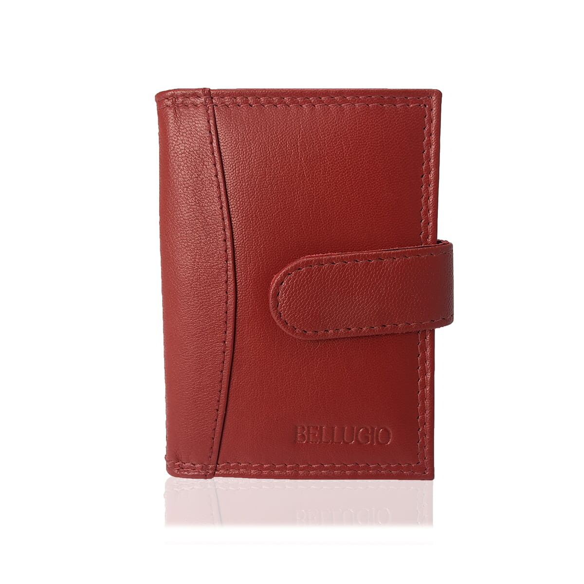 Kožené pouzdro na doklady červené - Bellugio Fairas červená