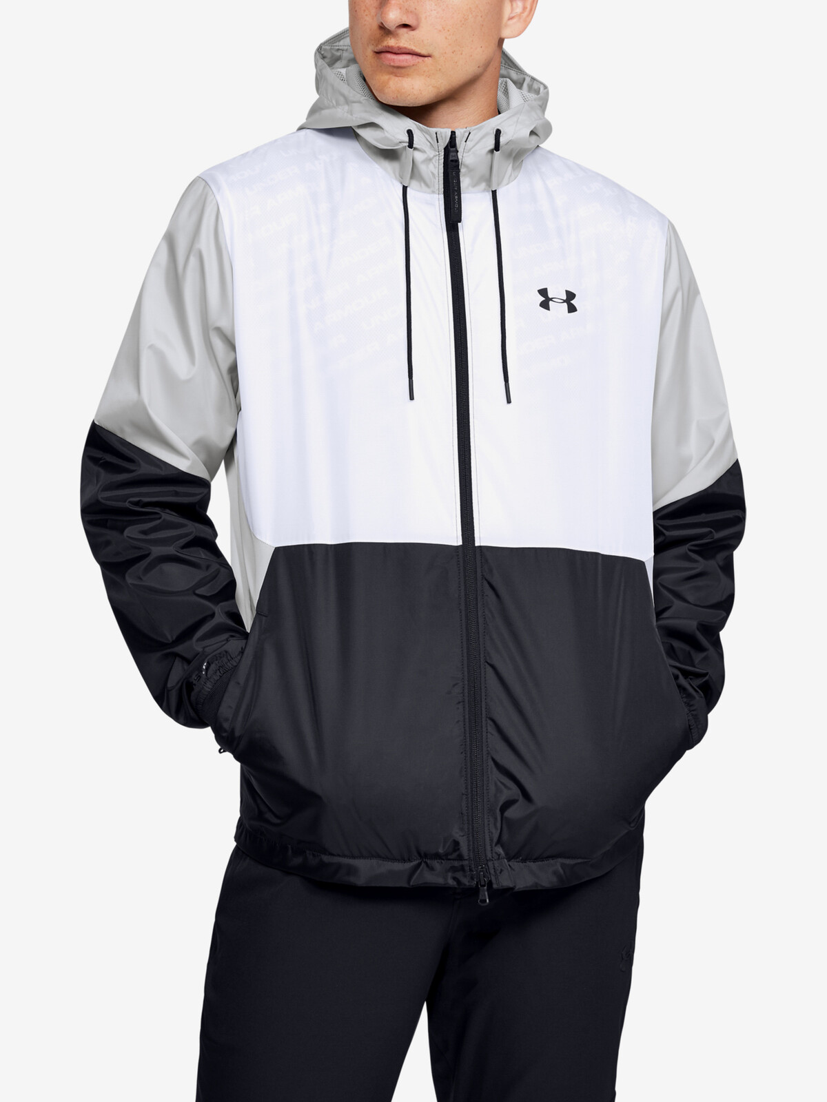 Bunda Under Armour FIELD HOUSE JACKET-WHT