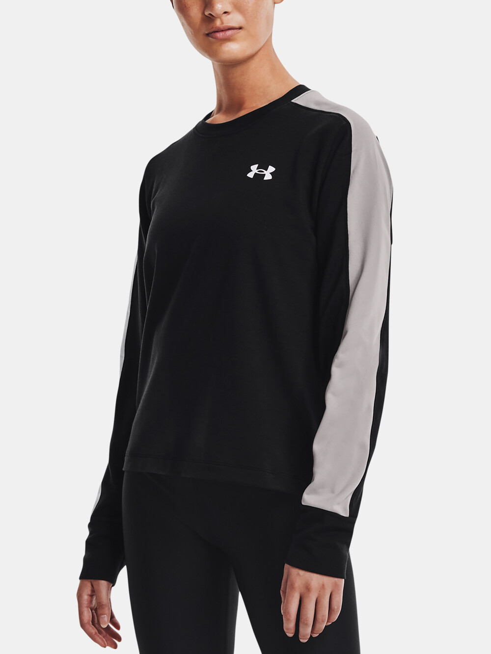 Under Armour Mikina Rival Terry CB Crew-BLK - Dámské