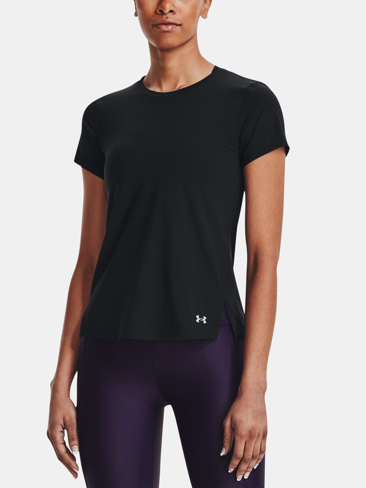 Under Armour Tričko UA IsoChill Run Laser Tee-BLK - Dámské