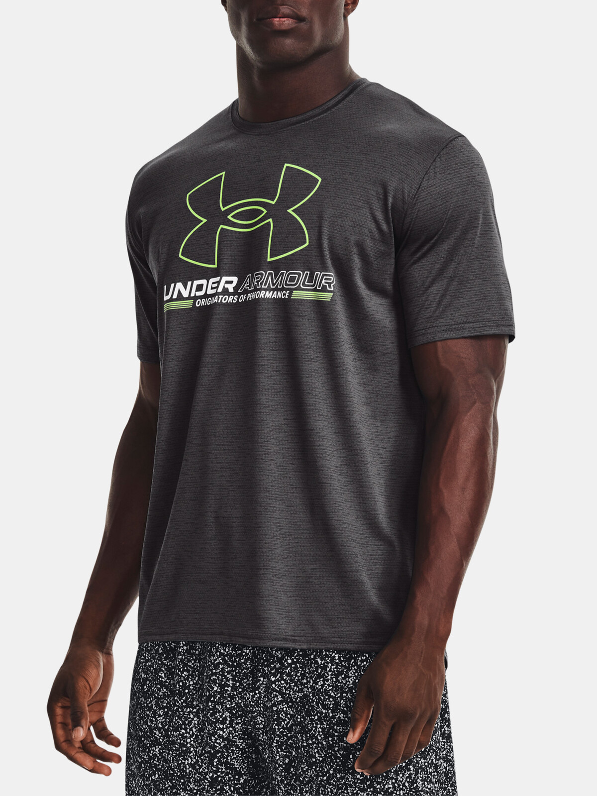 Under Armour Tričko UA Training Vent Graphic SS-GRY - Pánské