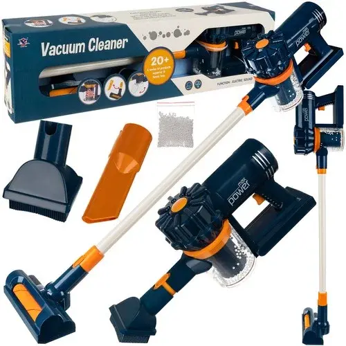 Dětský vertikální vysavač na baterie - modrý