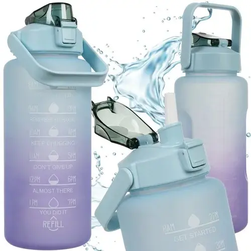 Velká motivační láhev na vodu 2000 ml