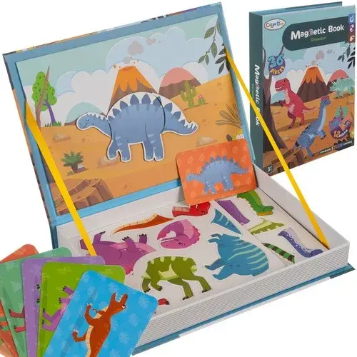Magnetická puzzle knižka - Dinosaurus