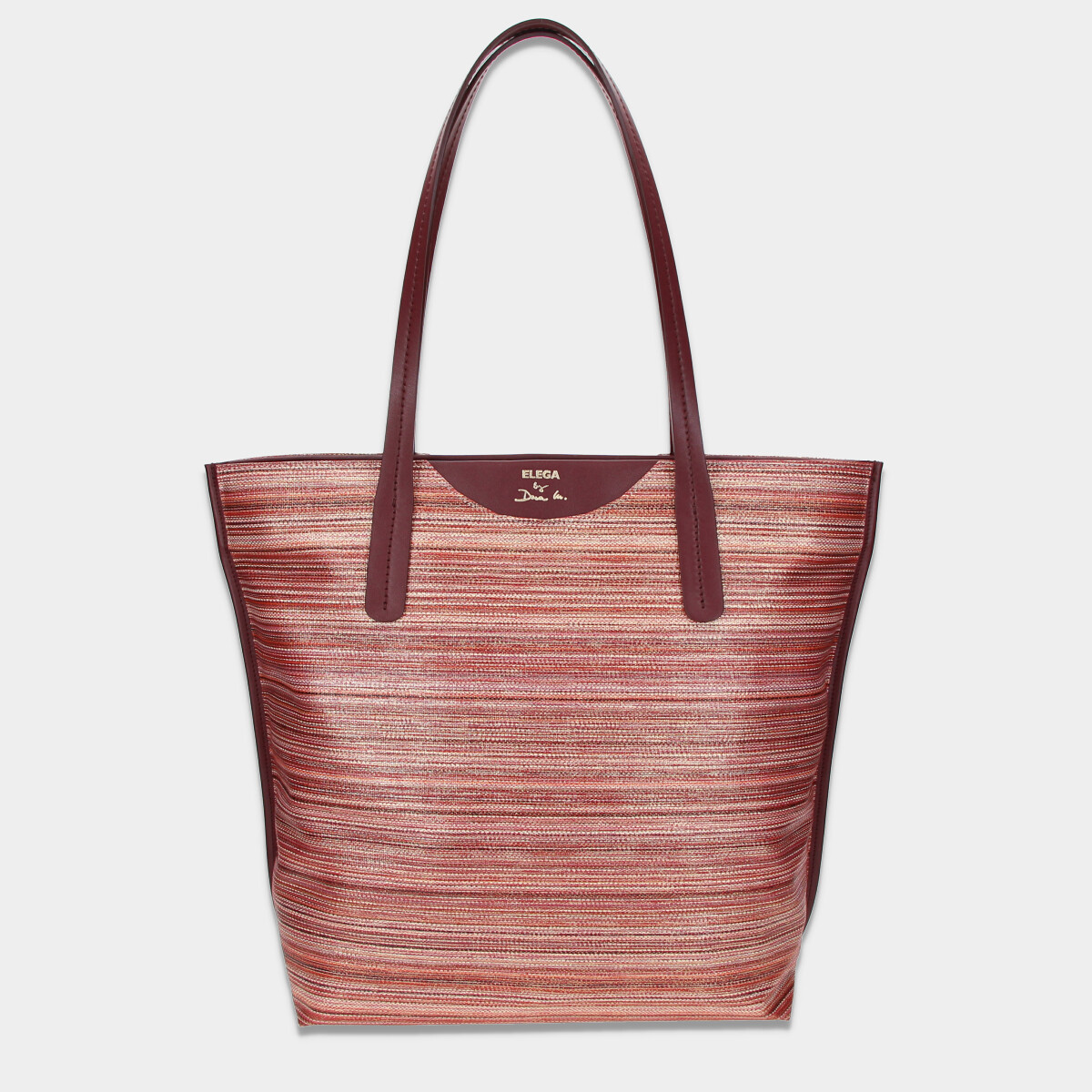 ELEGA Kabelka na výšku Panama bordó