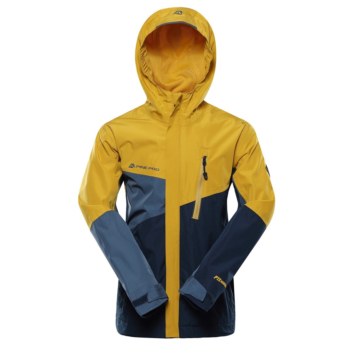 Dětská bunda s ptx mebránou alpine pro noremo 3 žlutá 140-146