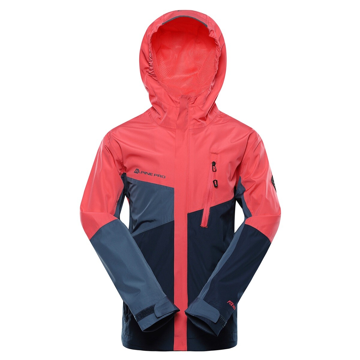 Dětská bunda s ptx mebránou alpine pro noremo 3 červená 104-110