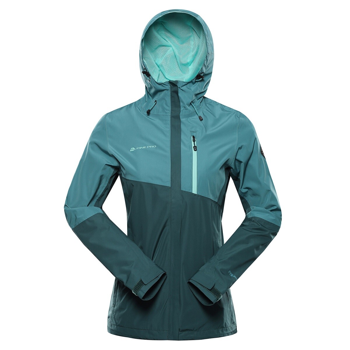 Dámská nepromokavá bunda s ptx membránou alpine pro norema 3 zelená s