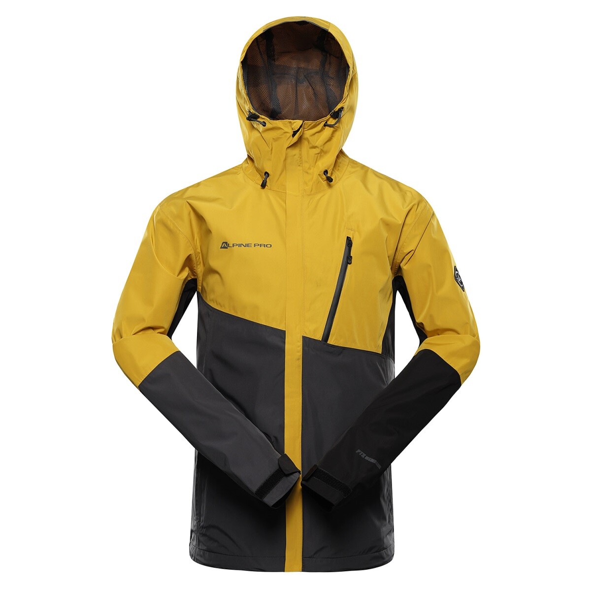 Pánská bunda s ptx membránou alpine pro norem 3 žlutá s