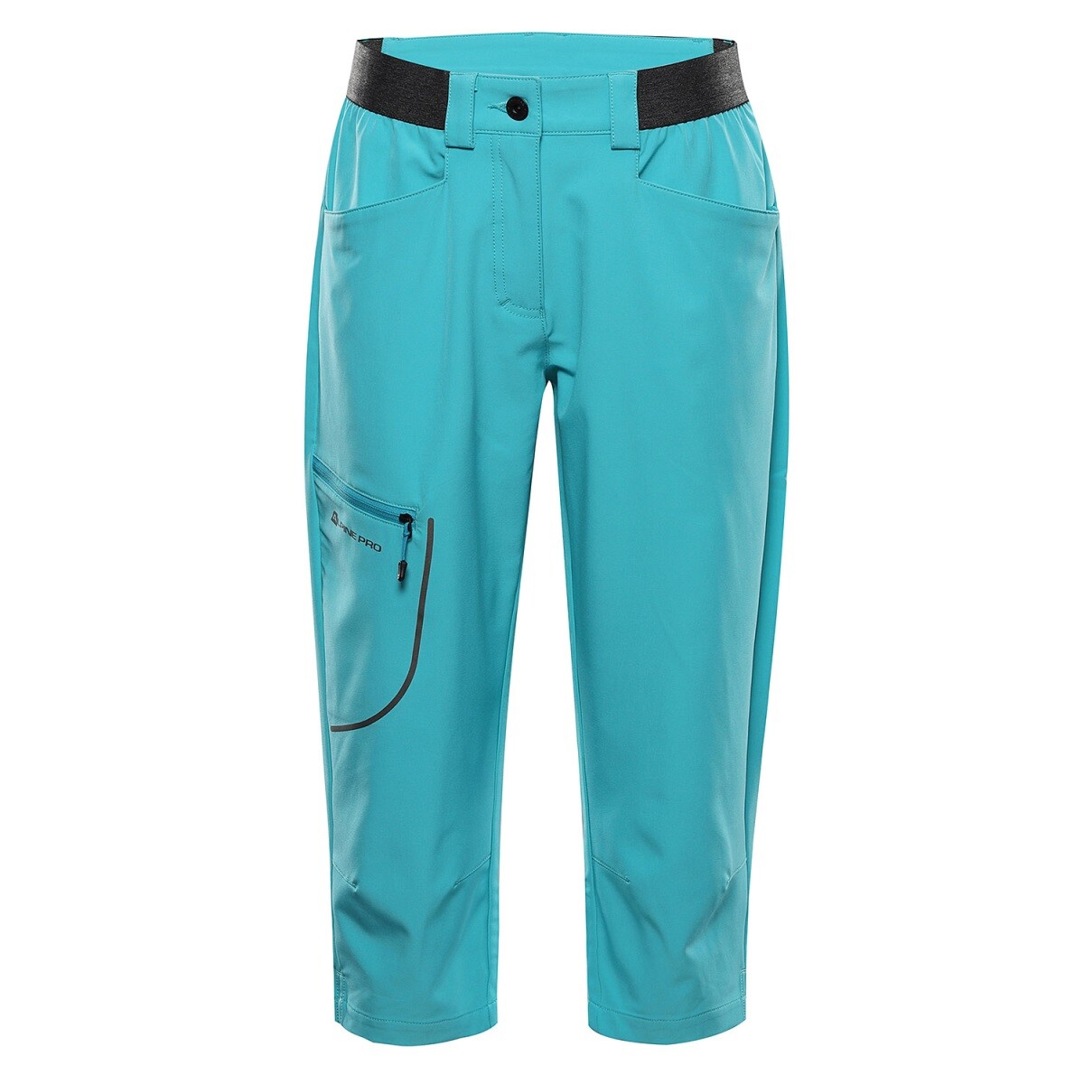 Dámské softshellové capri kalhoty alpine pro wedera 2 tyrkysová 36