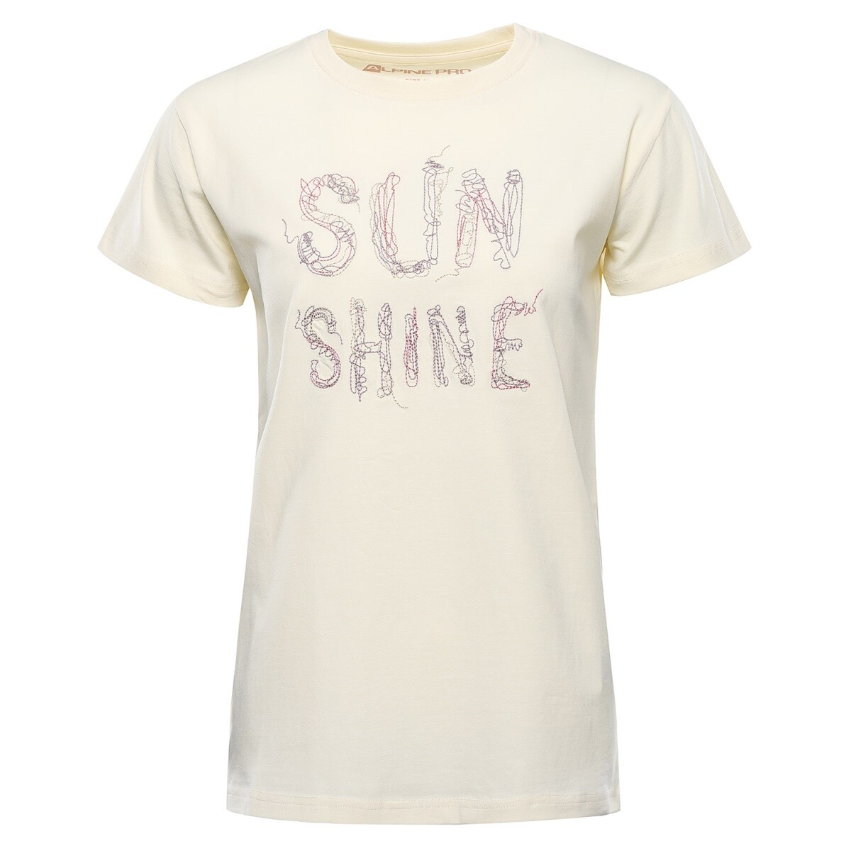 Dámské bavlněné triko alpine pro dorga béžová xs