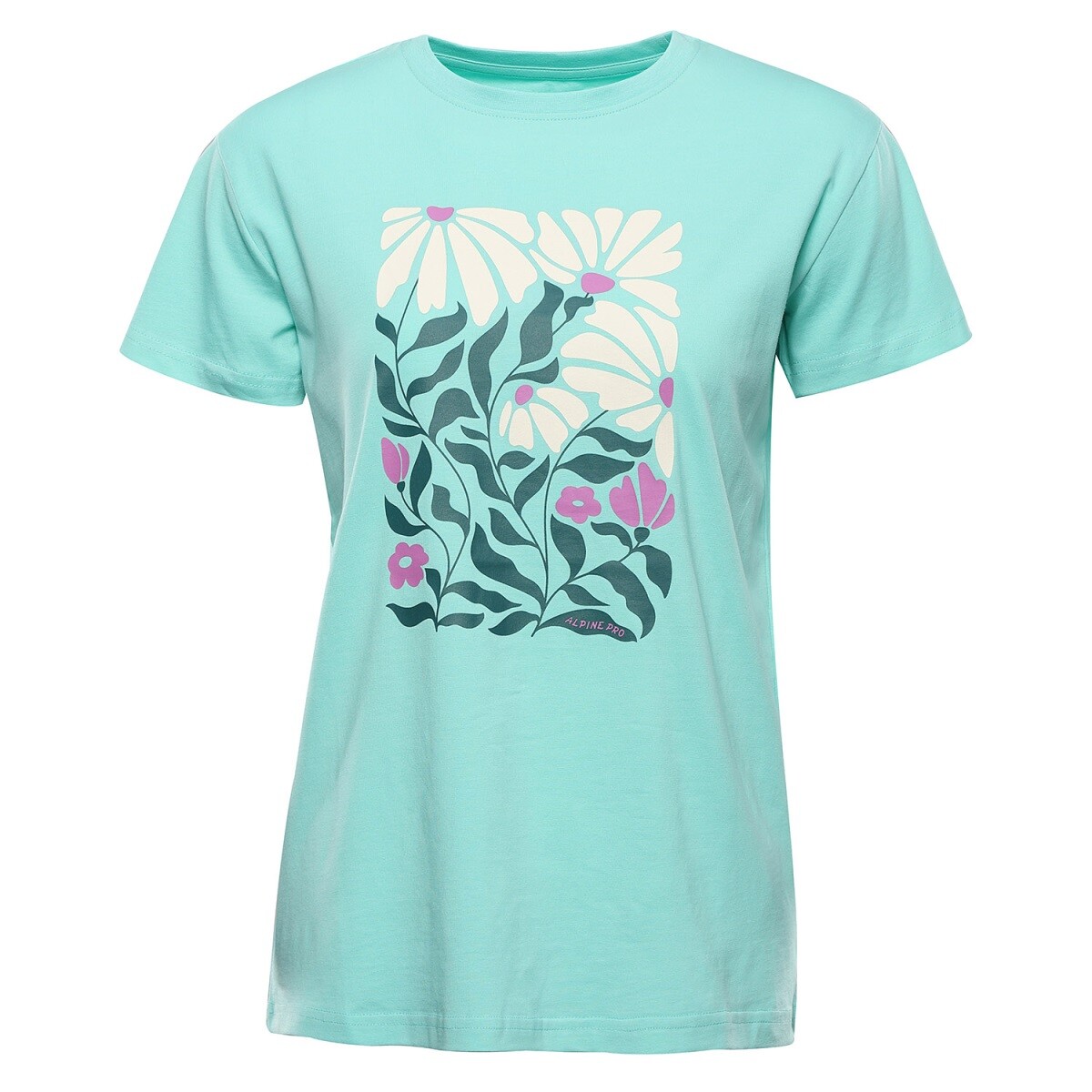 Dámské bavlněné triko alpine pro dorga zelená l