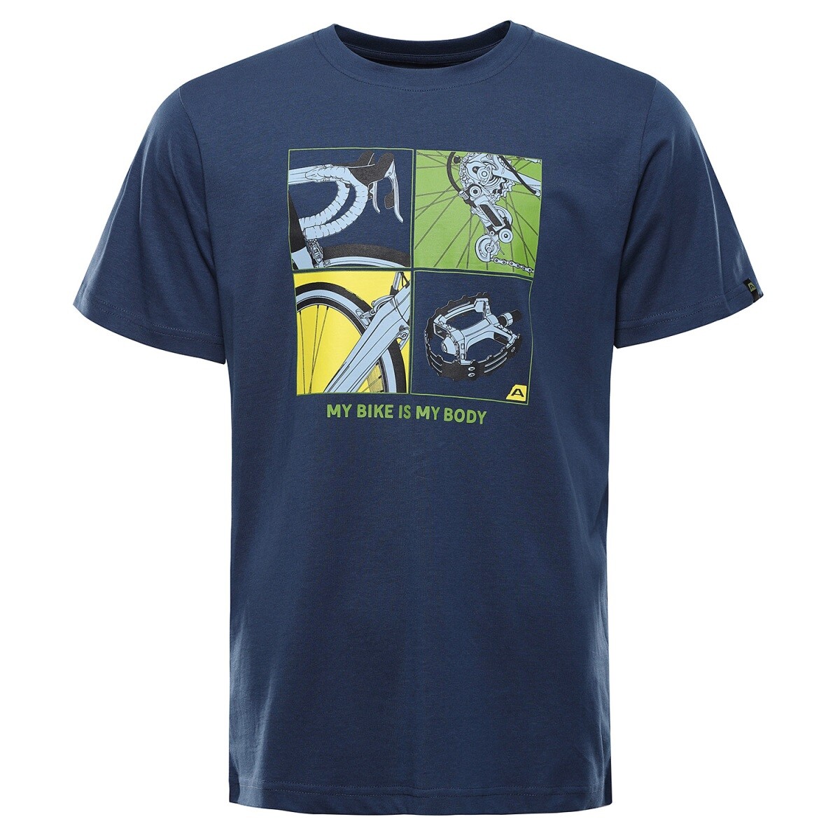 Pánské triko z organické bavlny alpine pro termes 3 modrá xs