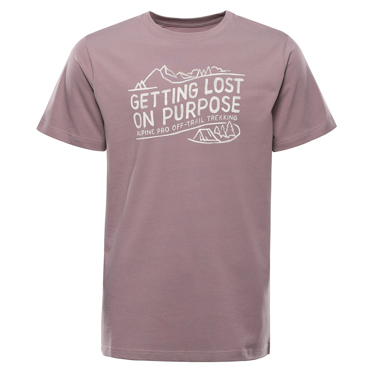 Pánské bavlněné triko alpine pro dorg hnědá xs