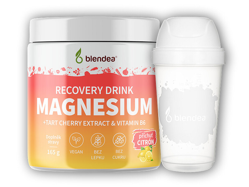 Blendea Blendea Magnesium Recovery Drink 165g + MINI Shaker 300ml Varianta: citron