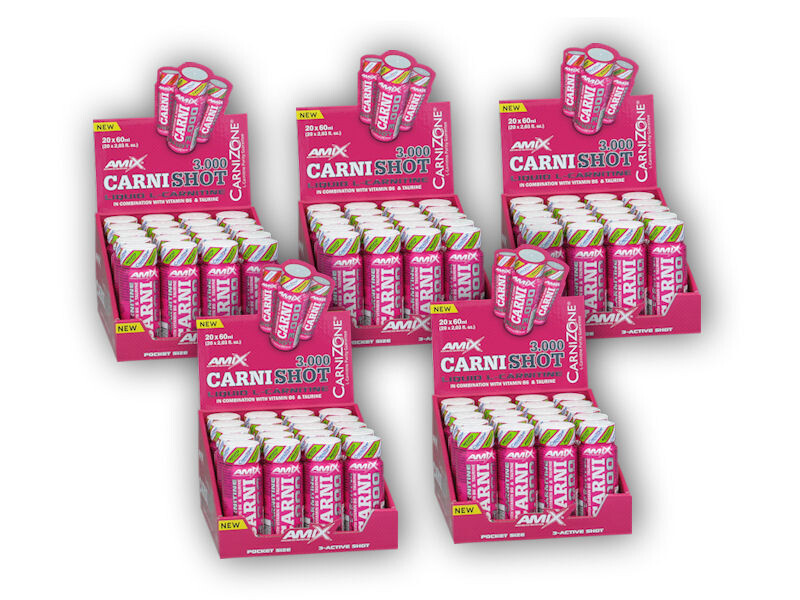 Amix 4x CarniShot 3000 20x60ml + 1x ZDARMA Varianta: mango