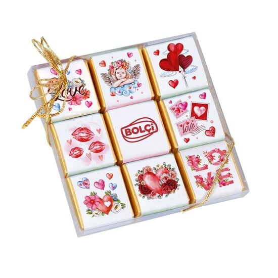 Bolci Valentýnská čokoládová dlaždice LOVE 144 g