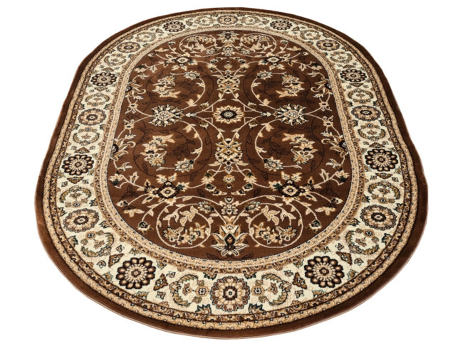 Koberec Orient 001 hnědý ovál