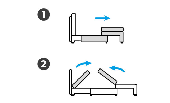 Dvoumístná pohovka NEO Kronos rozkládací, béžová