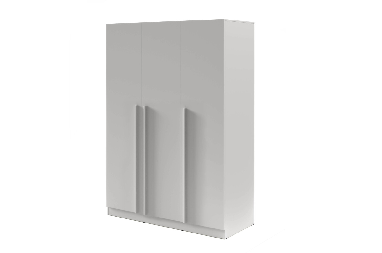 Šatní skříň Braga BR2 - Bez zásuvek Barva korpusu: Šedá, Úchytky: Plastové - základní
