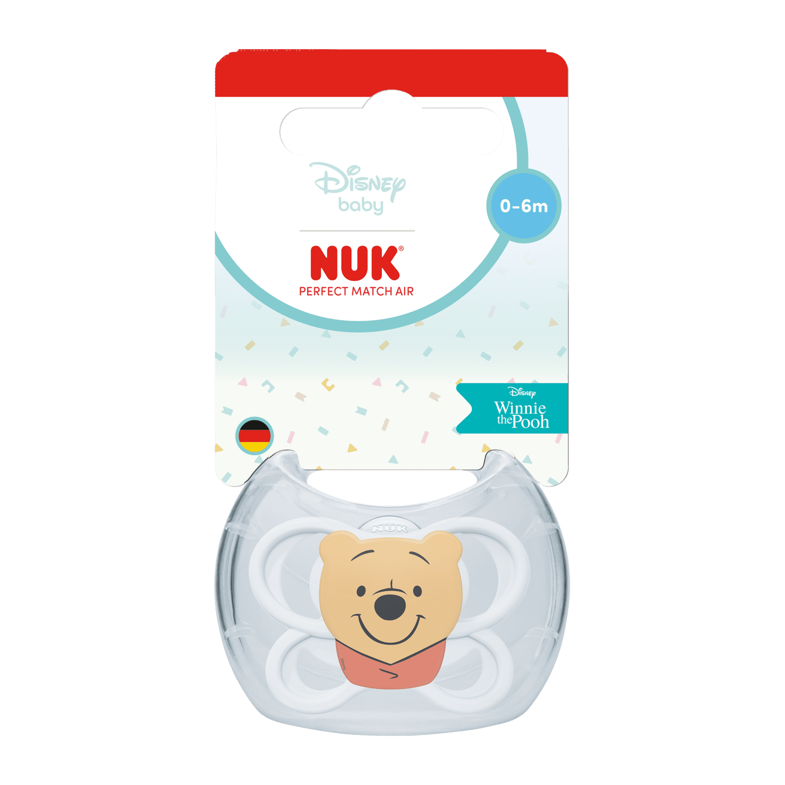 NUK dudlík Perfect Match AIR DISNEY Medvídek Pú WHITE 0-6m 1 ks