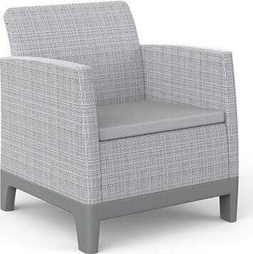 Světle šedá plastová zahradní křesla v sadě 2 ks Scandi Forma – Keter