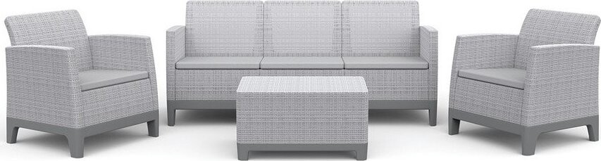 Světle šedý zahradní lounge set pro 5 Scandi Forma – Keter