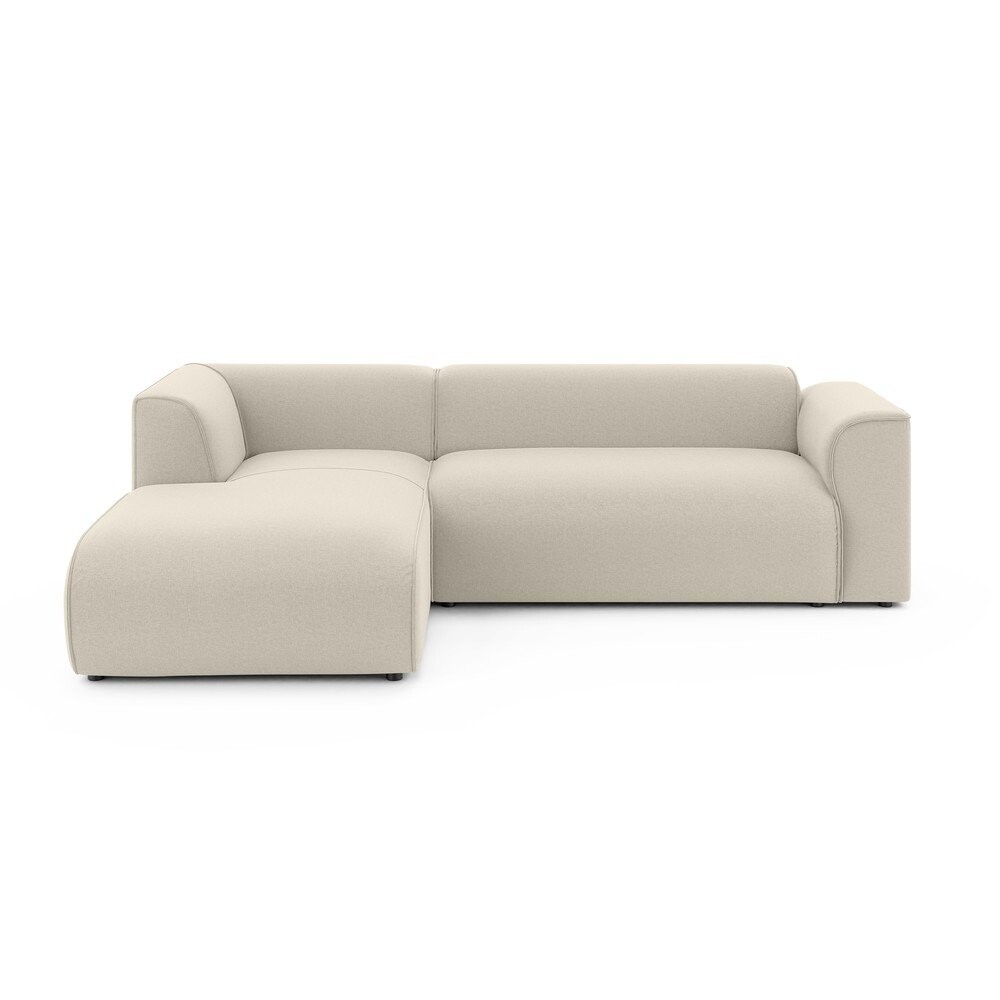 Béžová rohová pohovka (levý roh/s lenoškou) Merid – Ropez