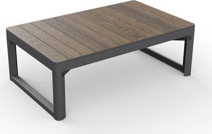 Zahradní konferenční stolek v dekoru ořechu 71,5x116 cm Lyon – Keter