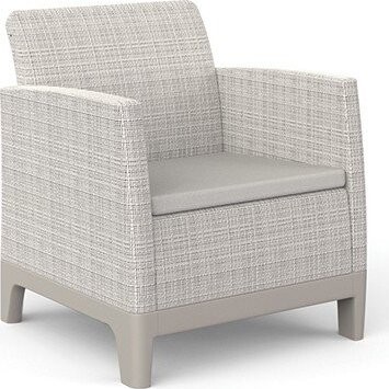 Šedobéžová plastová zahradní křesla v sadě 2 ks Scandi Forma – Keter