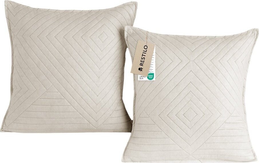 Povlaky na polštáře v sadě 2 ks z mikrovlákna 45x45 cm Softa – Restilo