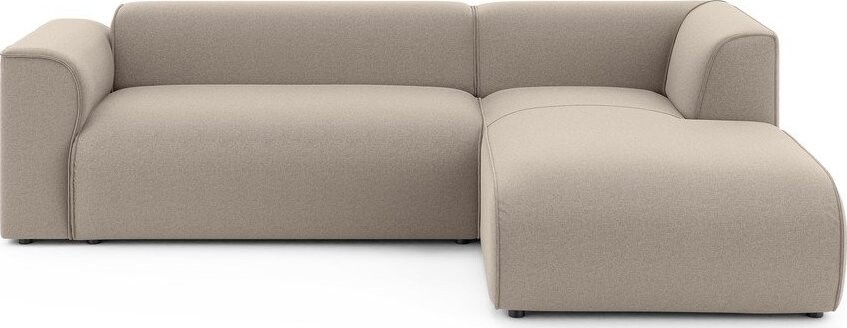 Světle hnědá rohová pohovka (pravý roh/s lenoškou) Merid – Ropez