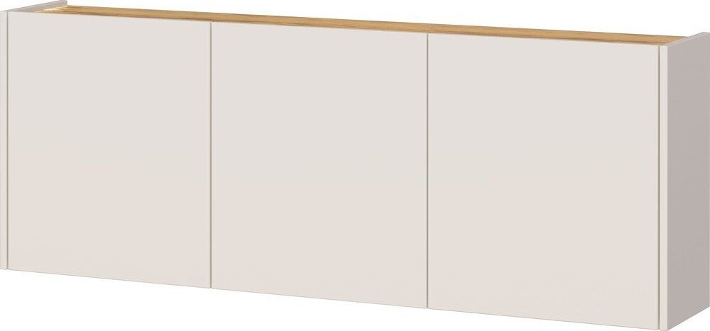 Krémová závěsná skříňka v dekoru dubu 138x52x25 cm Libbiano – Germania