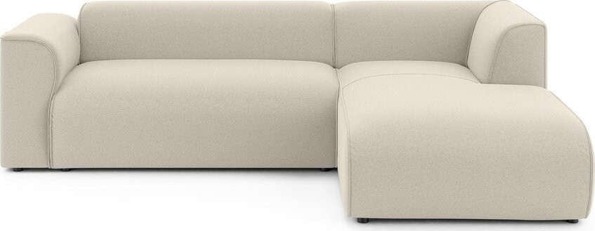 Béžová rohová pohovka (pravý roh/s lenoškou) Merid – Ropez